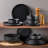 16 Piece Stoneware Dinnerware Set - Service for 4-1857641250
