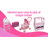 Double Umbrella Doll Stroller