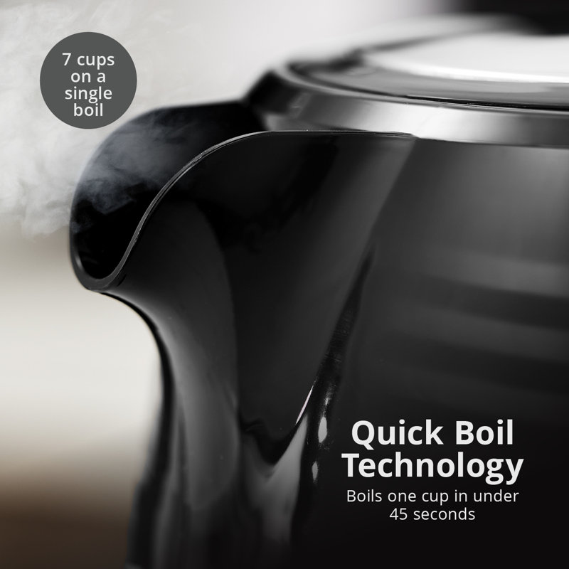 Swan SK19034 Wave Cordless Kettle, Fast Boil, Boil Dry Protection and Automatic Shut-Off, 360-Degree Base, Removable Limescale Filter, 1.7 Litres, 3000W
