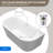 66.9 X 30.7 X 23.6" Freestanding Back-To-Wall Soaking Bathtub-127663877
