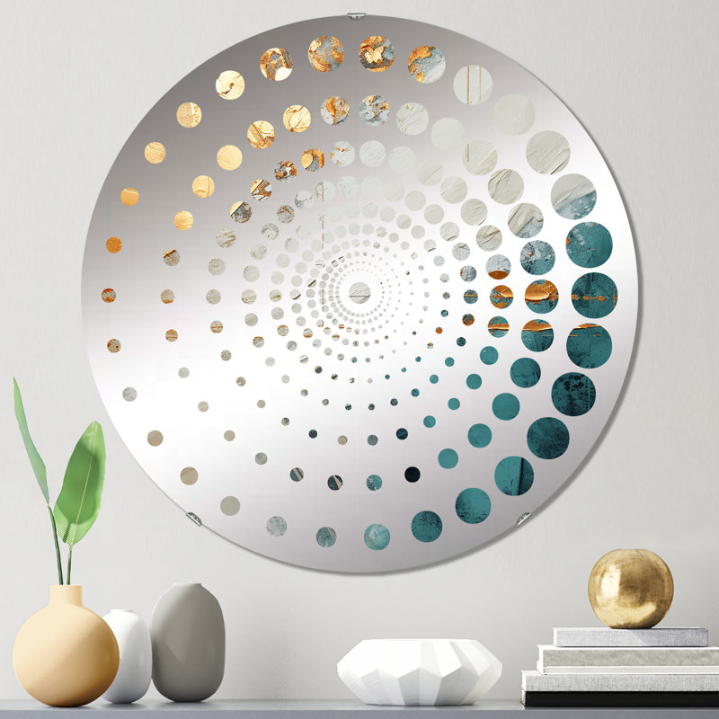 Guss - Miroir mural spiralé, 31,4 po x 31,4 po