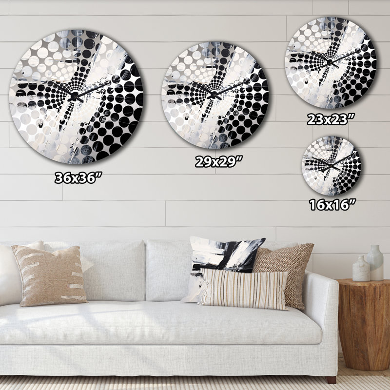 Shaindel - Abstract Painting Wall Clock, Large