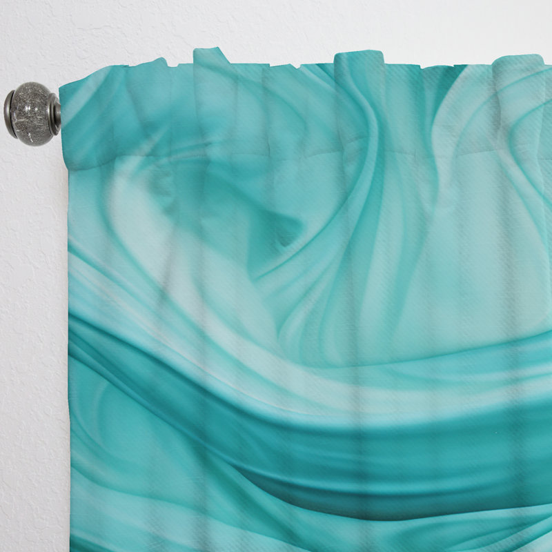 Rideau en velours moderne Westcliff - Warpe Waves I - obscurcissant - 1 panneau, L 52 po x L 120 po