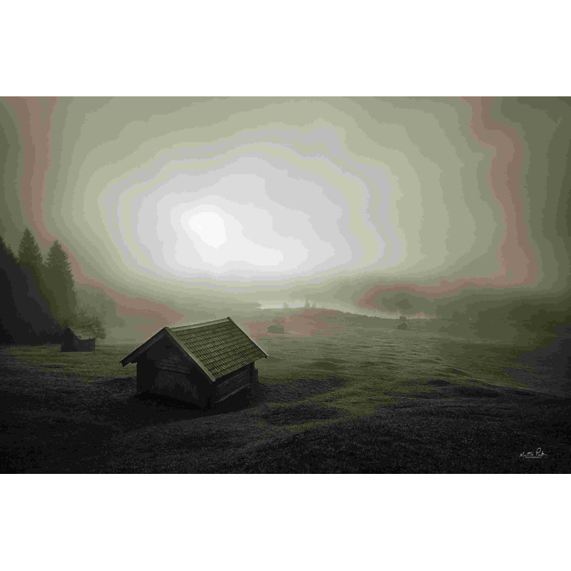 Misty Morning Sunrise, L 12 po x H 8 po, Non, Toile tendue