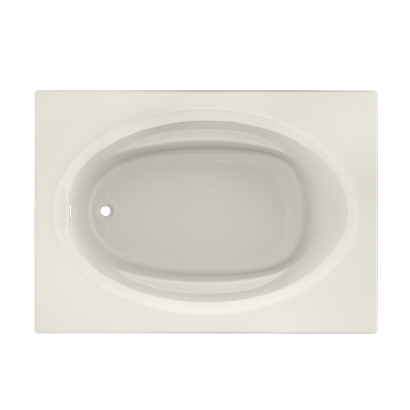 SIGNATURE® Oval in Rectangle 6042 Drop-In Whirlpool LH/RBM Oyster, Oyster