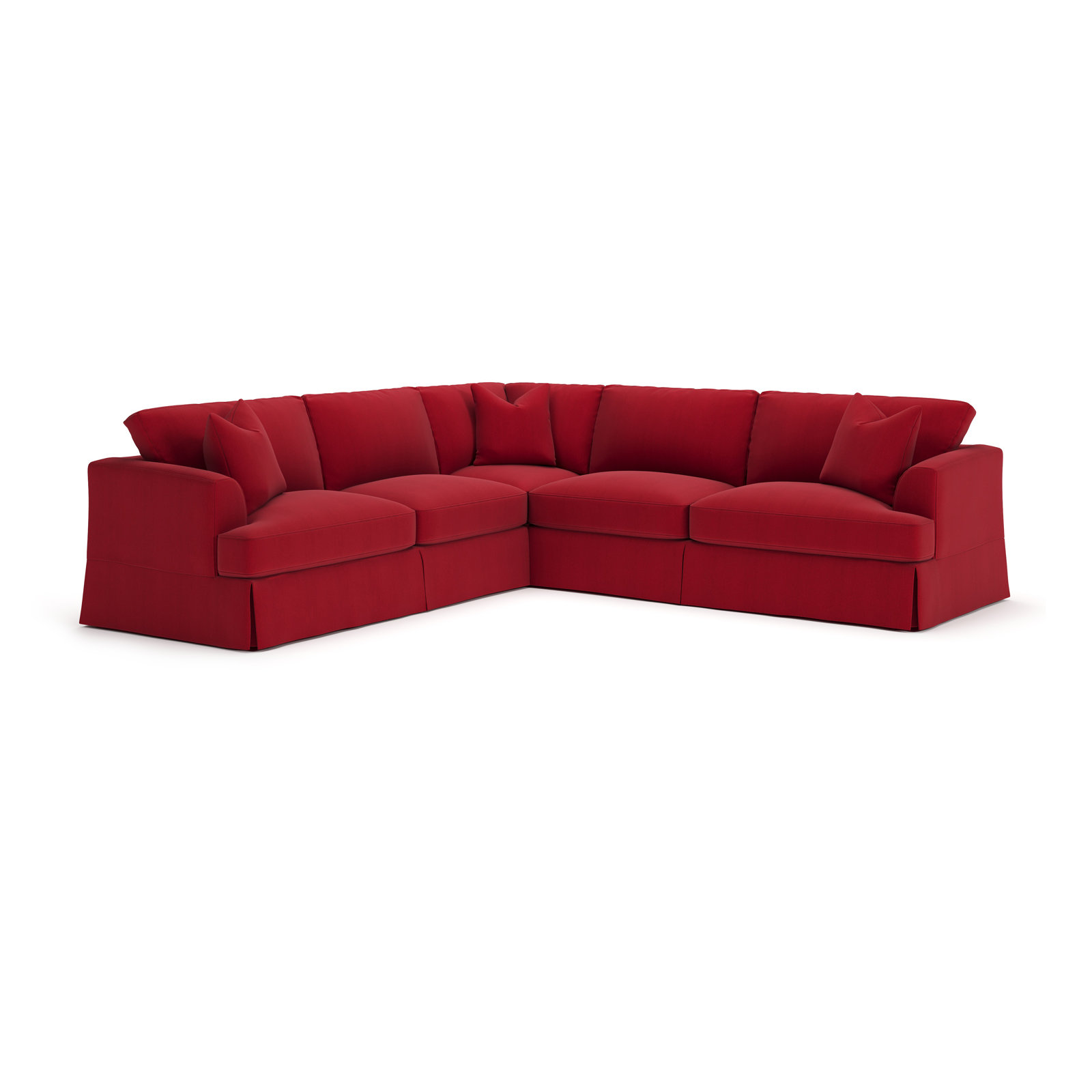 Lucia L-Sectional, Left Hand Facing, Bayou Flame Canvas