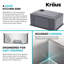 Évier de cuisine en acier inoxydable KRAUS Standart Pro-98155498-115596830