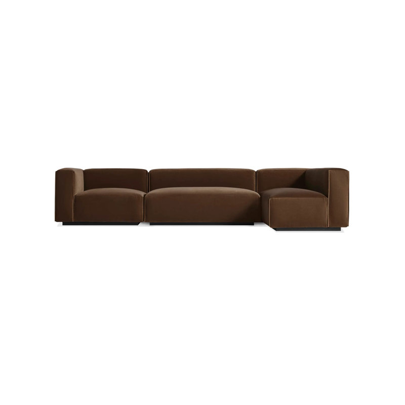 Cleon Modular Sectional, Maharam Meld in Panda, Right Hand Facing