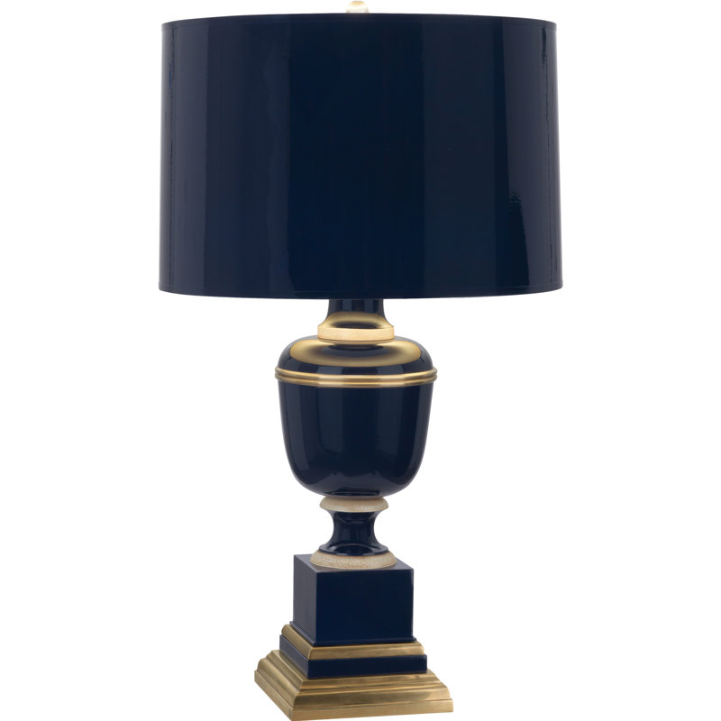 Annika Table Lamp, 29.5" H x 17" W x 17" D, Midnight Blue, Midnight Blue