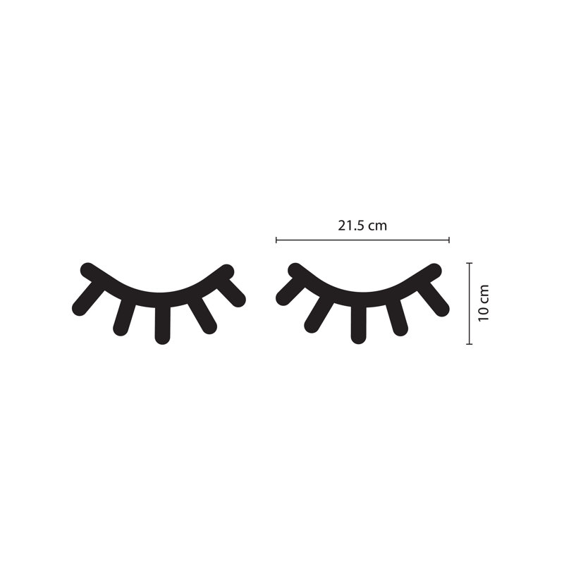 Non-Wall Damaging Wall Decal, Black