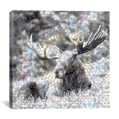 «Canadian Canadian Moose», reproduction d'art graphique sur toile