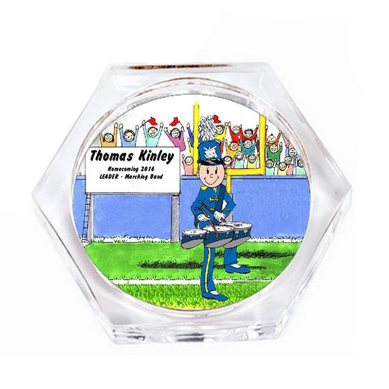 Ensemble de 4 sous-verres personnalisables, Île Seymour Nord, Galapagos, Oui