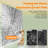 56-60 in W x 74 in H Dual Sliding Frameless Shower Door  with (8 mm) Clear Glass-117289435