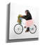  «Monkey Riding Bike» par John Hovenstine, art mural sur toile, 12 po x 12 po