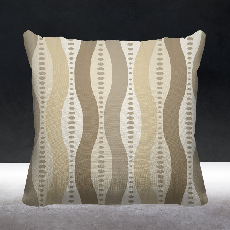 Housse et insert de coussin carré d'extérieur Jasmine, L 19 po x H 19 po, Beige