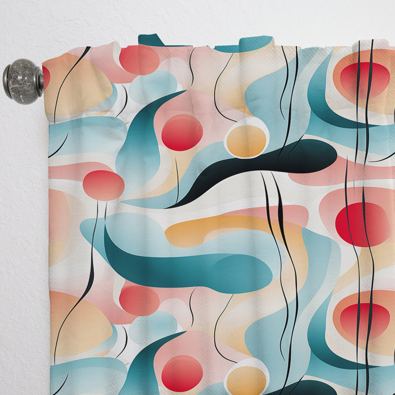 Modern Whispers I - Rideau en velours moderne - obscurcissant - 1 panneau, L 52 po x L 63 po