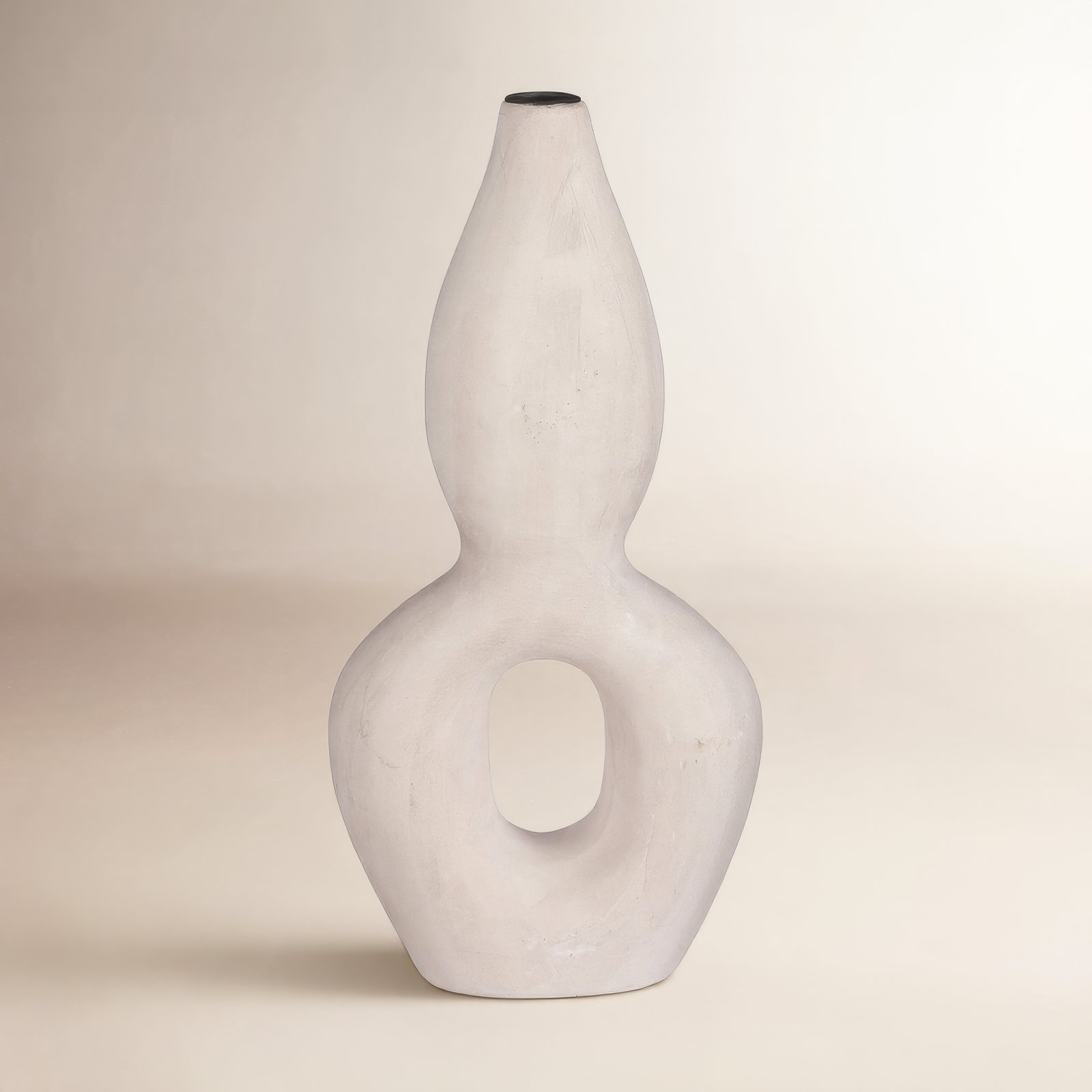 13.75'' H Concrete / Cement Tabletop Candlestick