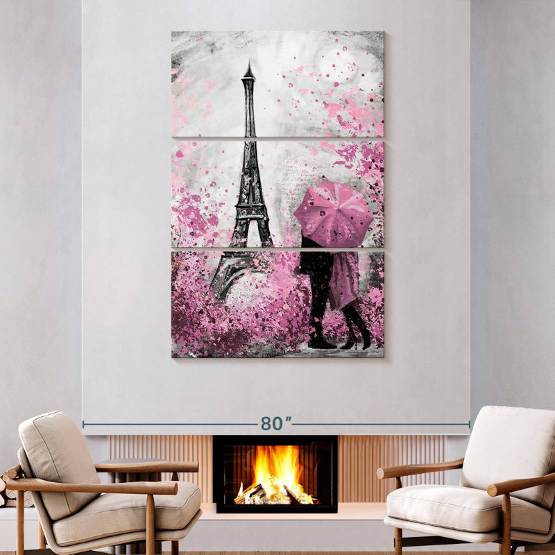 Nicci Paris Pink Bloom Pop, 74" H x 48" W