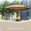 Parasol de patio 9 pi avec inclinaison, manivelle, parasol d'extérieur, kaki-2143130784