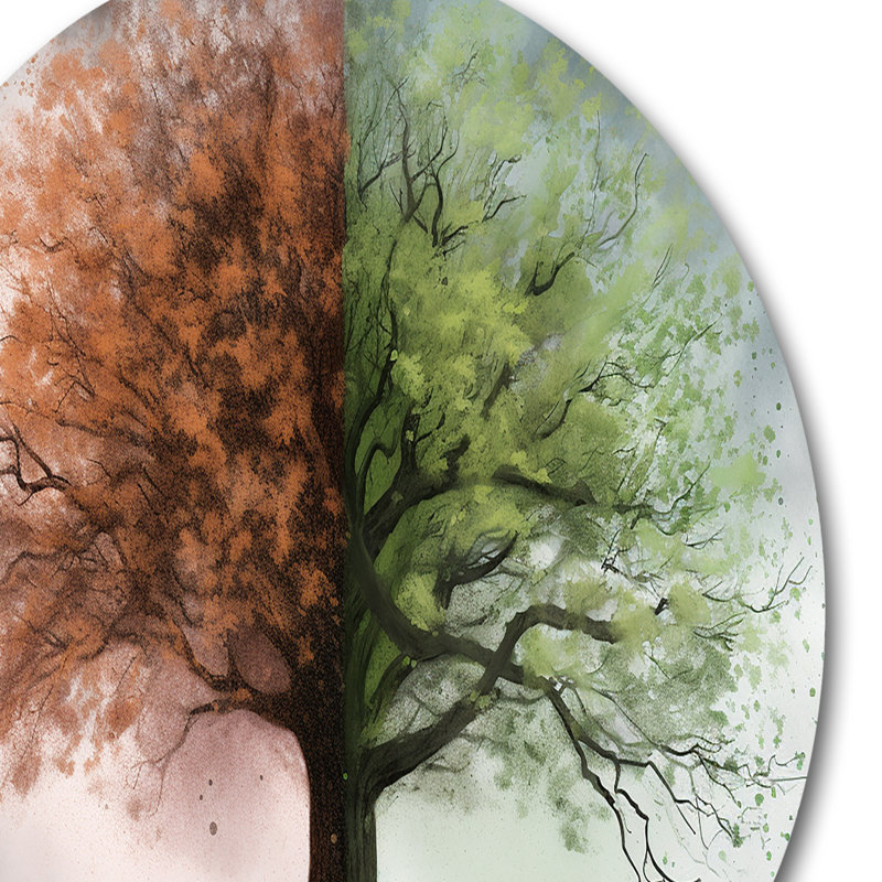 «Fordingbridge Tree Season Season I», reproduction sur métal, H 23 po x l 23 po x P 1 po
