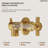 Two-Handle 3-Hole Wall Mounted Roman Tub Faucet Bathtub Filler-111290441