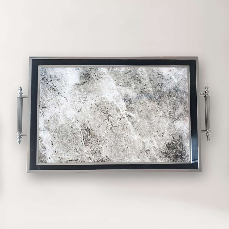 Elegant Glass Serving Tray, 19.7 x 11.4 x 1.4 inches | 100% High-Quality Glass | Perfect for Entertaining & Serving | Stylish and Functional Design for Home & Parties | Durable and Easy to Clean