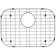 18.66-in x 13.62-in Rear Drain Stainless Steel Sink Protector