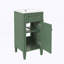 Ensemble de meuble-lavabo simple autoportant avec porte à fermeture douce, tablette réglable-128979800