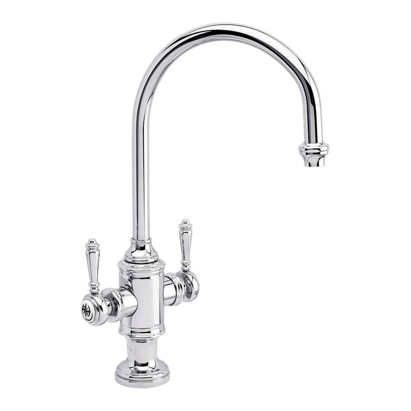 Hampton Two Handle Kitchen Faucet, Chrome