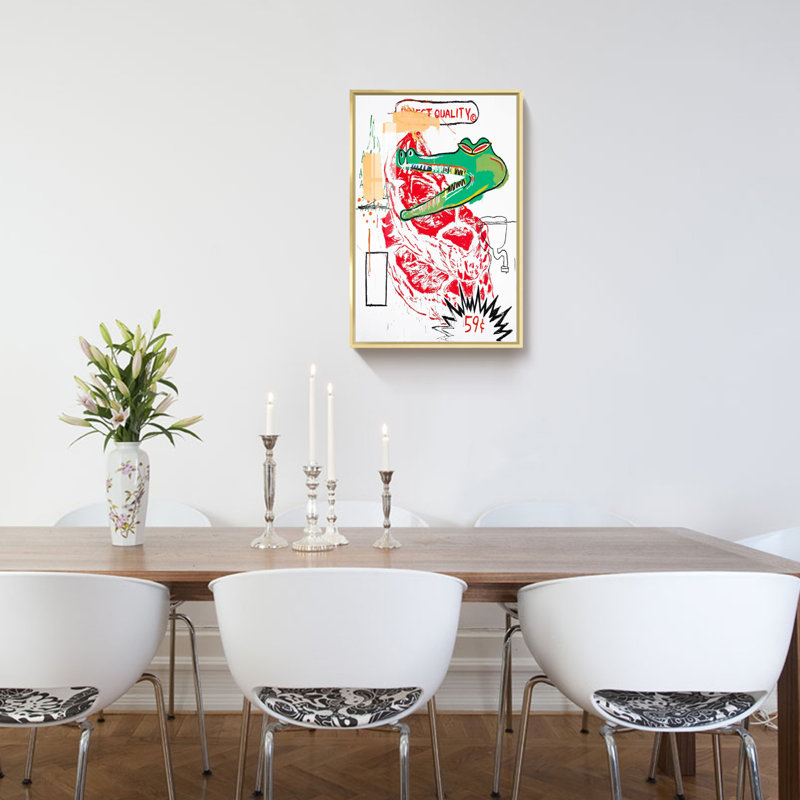 «Graffiti Art» sur toile, H 23,75 po x l 15,75 po x P 1,34 po, Or