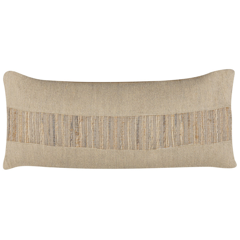 LUINA Beige Rectangular Lumbar Cushion