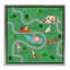 "Whimsical Dogs Map", art mural encadré flottant par Carrie Cantwell-6507368-10970916