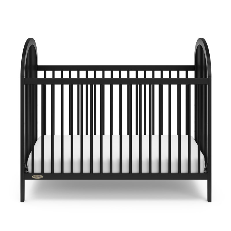 Lit de bébé convertible 3-en-1 Olivia, Noir, Non
