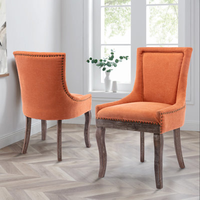 Chaise d'appoint rembourrée bronze