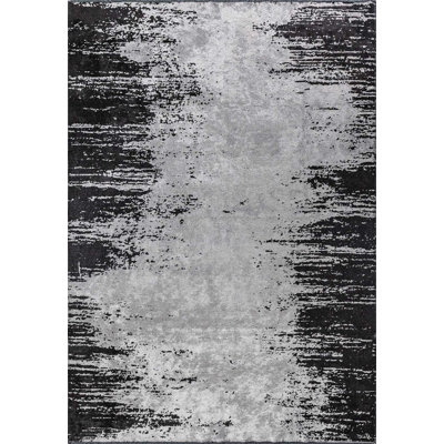 Tapis noir / gris Rapture