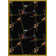 Gaming and Entertainment Snookered Tufted Black Area Rug