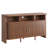 55" Sideboard Buffet Cabinet With Storage, Fluted Credenza With Sliding Door & Open Shelf, Mid Century Modern Accent Coffee Bar Console Table For Kitchen, Living Room, Entryway, Walnut