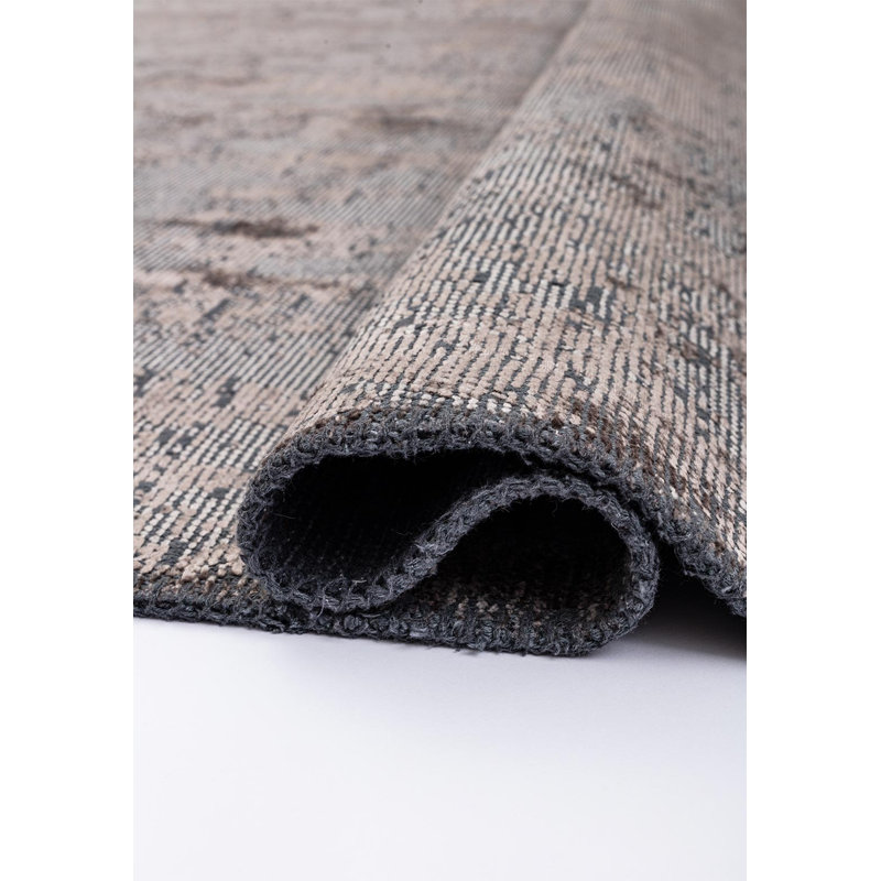 Rapture Abstract Area Rug in Gray, Rectangle 9'10" x 14'