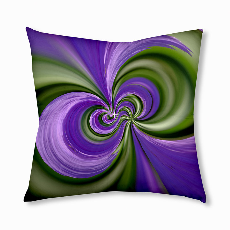 Abstract Reversible Throw Pillow, 30" x 30"