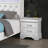 Modern Sleek Bedside Table 1Pc Nightstand Bedroom Furniture Accent Handles Spacious Drawers