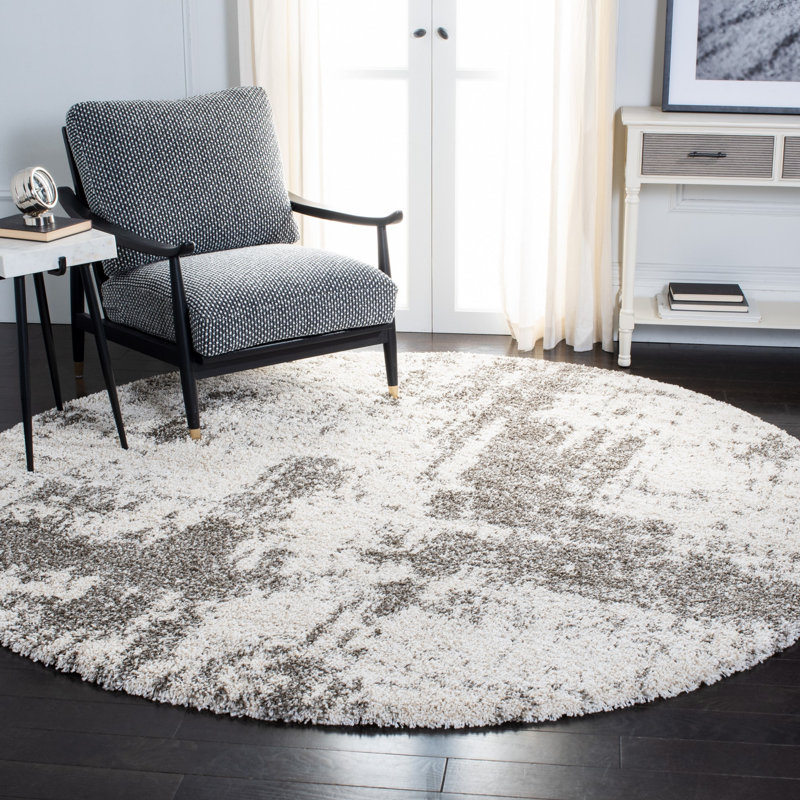 Hargett Shag Rug, Rond 7 pi