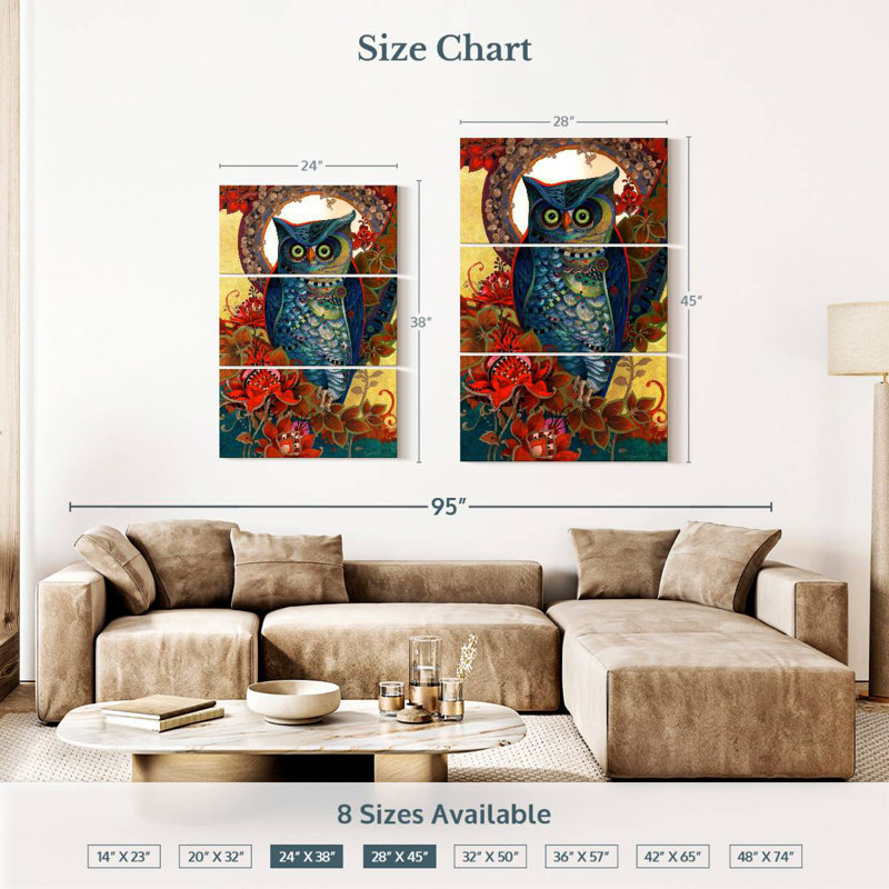 Brampt Owl Hoot, 38" H x 24" W