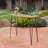 Industrial Wood And Metal Bar Table