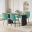 Table de salle à manger à double piédestal 71 pouces avec chaises en velours-1785766381-1785766379-1786615293