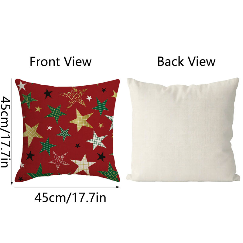Housse de coussin d'intérieur 100% lin 