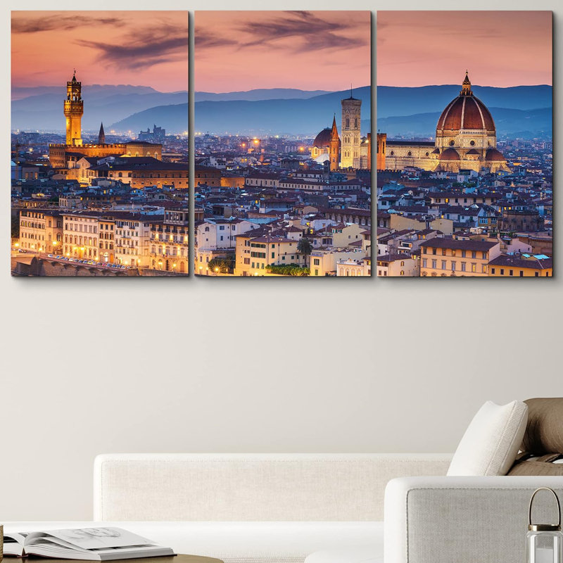 Cathédrale Duomo, coucher de soleil à Florence, Italie, architecture et cartes, paysage urbain, photographie, réalisme, moderne