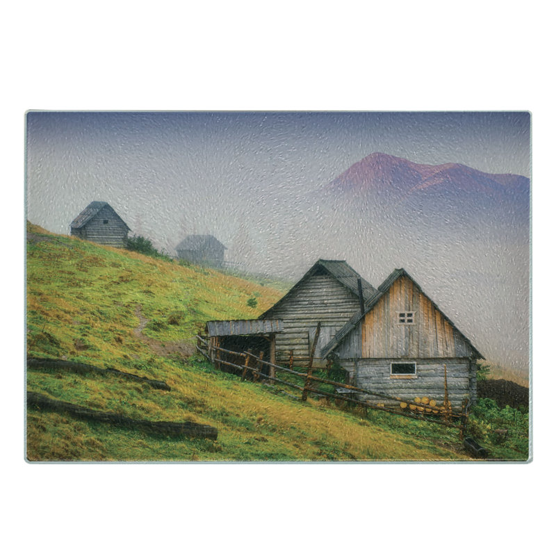 Planche à découper en verre trempé Ambesonne