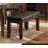 Wooden Bench With Dark Oak Finish And Faux Leather Upholstered Seat From Malaysia
