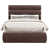 Tissu chenille brun
