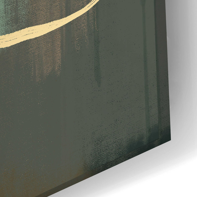 Art mural en verre acrylique «Terracotta» par Delores Naskrent, H 16 po x l 24 po x P 0,2 po
